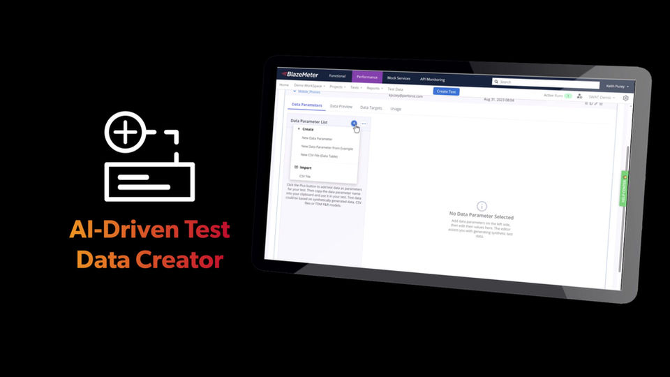 BlazeMeter Test Data Pro